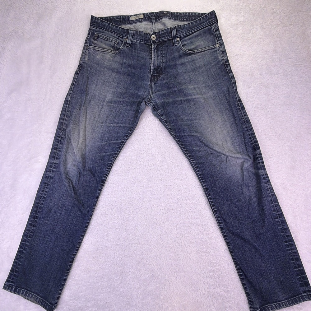 AG Adriano Goldschmied The Matchbox Slim Straight Blue Dark Wash Men's 36x30.5